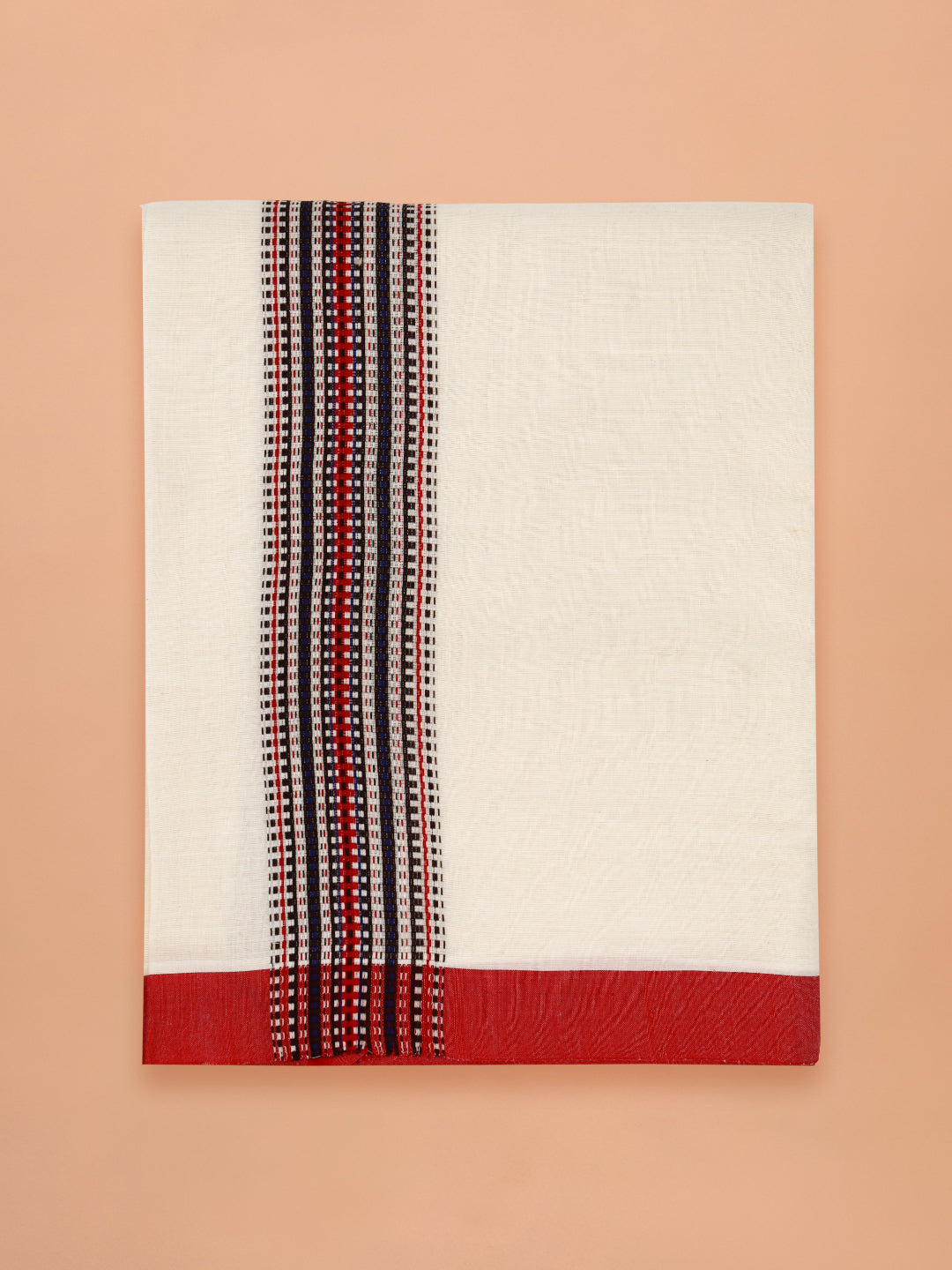 PANCHAA™ Handwoven Azo-Free Dyes Extra Weft Dhoti D4