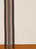 PANCHAA™ Handwoven Azo-Free Dyes Extra Weft Dhoti D1