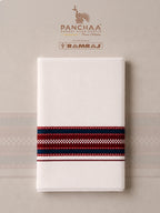 PANCHAA™ Handwoven Azo-Free Dyes Extra Weft Dhoti D2