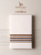 PANCHAA™ Handwoven Azo-Free Dyes Extra Weft Dhoti D5